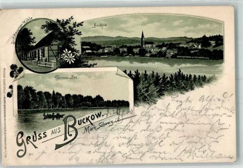Buckow 1900 Tornow See Pritzhagener Mühle