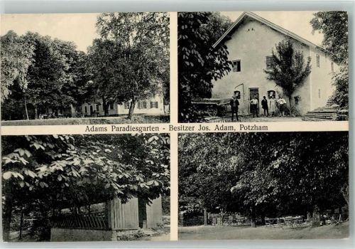 Potzham Gasthaus Adams Paradiesgarten Jos. Adam