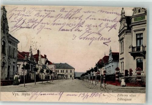 Vysoke Myto 1905 Zizkova ulice Zizkagasse