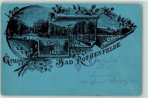 Bad Rothenfelde 1897 Kurhaus neues Gradirwerk Kurgarten Hotel