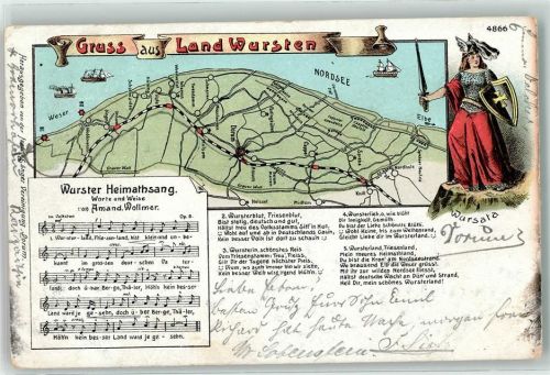 Dorum 1903 Wurster Heimathsang von Amand Wollmer Wursta