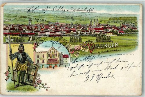 Villingen 1902 Romeius Rathaus Nachporto Taxe