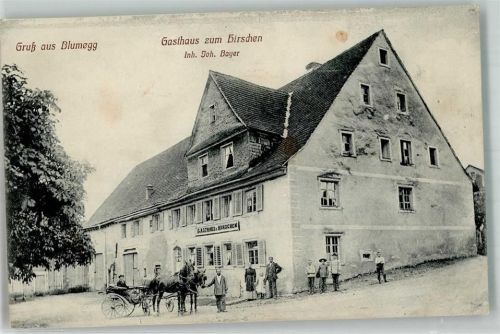 Blumegg Gasthaus zum Hirschen Kutsche Stauchung u. Druckstelle