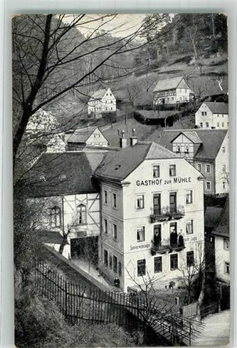 Schmilka 1917 Gasthaus zur Mühle