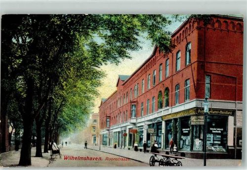 Wilhelmshaven 1915 Roonstraße Buch Kunst Handlung Marineschiffspost No. 79