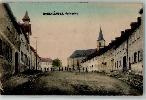Hohenleuben 1921 Marktplatz Inflationsporto 40 Mark