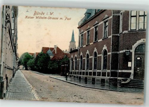 Bünde 1910 Kaiser Wilhelm-Straße Post