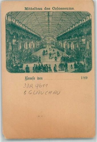 Remse Vorläufer Mittelbau des Kolosseums Tanzsaal Lithographie