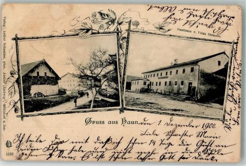 Haun 1900 Gasthaus Strasser Stauchungen