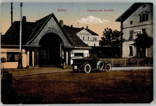 Bebra 1910 Bahnhof-Eingang