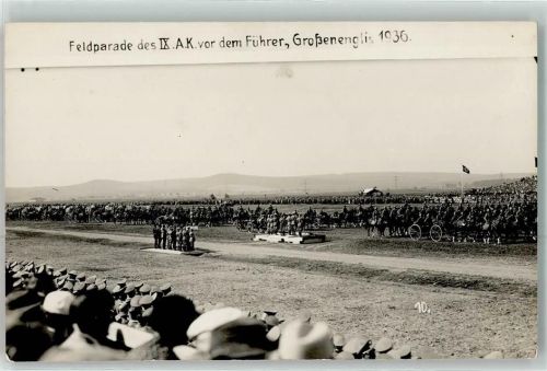 Großenenglis Bild Nr. 10 Feldparade des IX A.K. vor dem Führer 1936