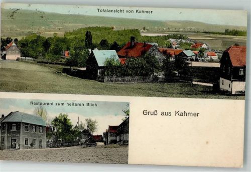 Kahmer Gasthaus zum heiteren Blick Fuhrwerk Inflationsporto 40 Mark