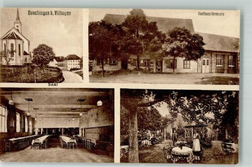 Dauchingen Gasthaus Germania Saal Garten Dorfkirche
