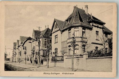 Sodingen 1921 Kirchstraße Villen