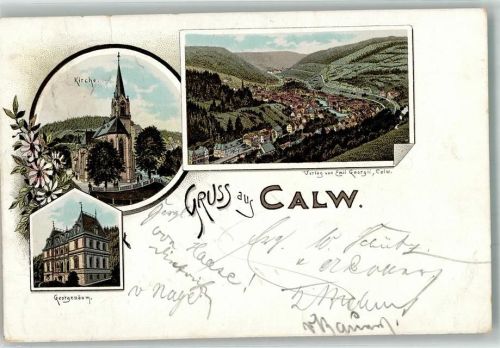 Calw 1896 Kirche