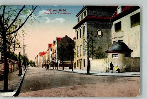 Düren 1915 Blick in die Tivolistraße