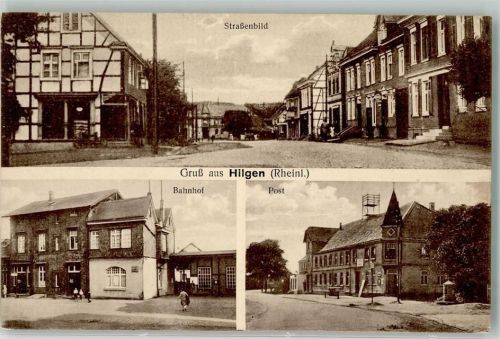 Hilgen Dorfstraße Bahnhof Postgebäude