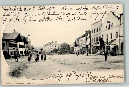 Aidenbach 1903 Ortsstraße