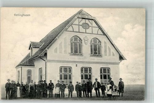 Kellinghusen 1914 Gasthaus Gruppenfoto
