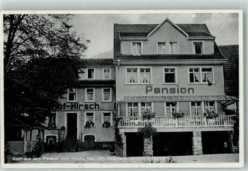 Lindach Gasthaus Pension Zum Hirsch Alfr. Backfisch Bahnpost Mannheim - Würzburg Zug 4010