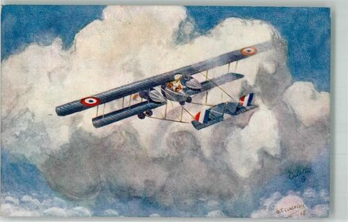 The Caudron Twin Oilette Tucks Serie IV In the Air 3230