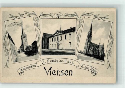 Viersen 1910 Remigius-Kirche Remigius-Haus St. Josef-Kirche