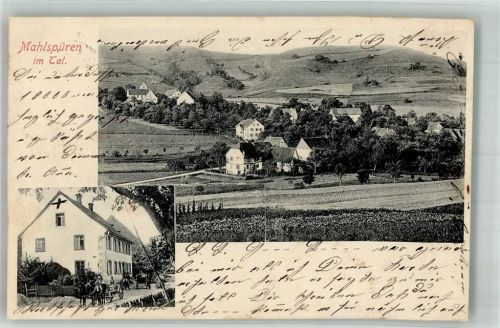 Mahlspüren i.T. Wohnhaus Pferdefuhrwerk