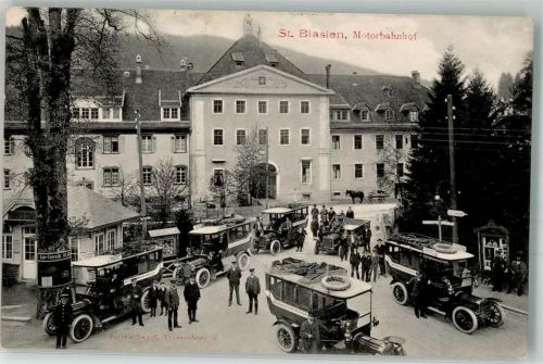 St. Blasien Motorbahnhof Omnibus Taxi