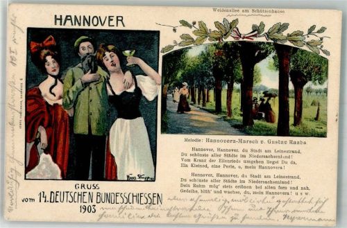 Hannover 1903 Weidenallee am Schützenhaus