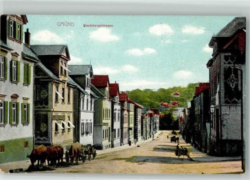 Schwäbisch Gmünd 1911 Rechbergstraße Rinder