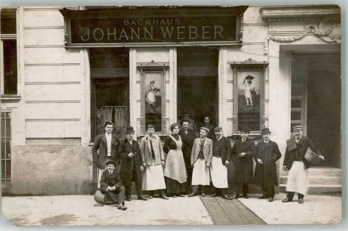 Wien Geschäft Backhaus Johann Weber Ort handschriftlich