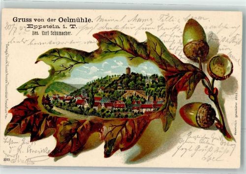 Eppstein 1902 Eichenblatt Oelmühle