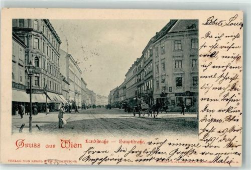Wien 1898 Landstraße Hauptstraße