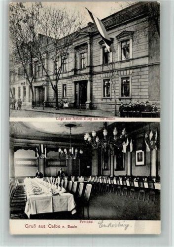 Calbe 1912 Festsaal Loge zur festen Burg