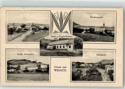 Vrchlabi Widach Gast- u. Geschäftshaus Fa.Br. Löwenbach