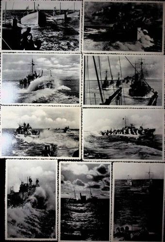 Nordsee 1941 10 Photo AK in Originalumschlag