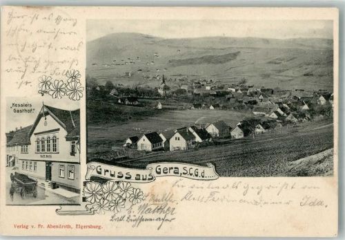 Gera 1902 Gasthaus Kessler
