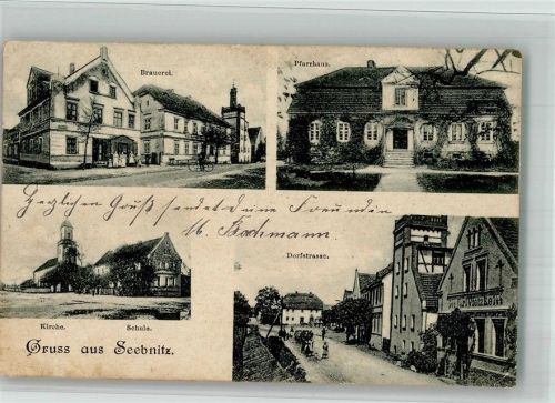 Seebnitz Brauerei Kirche Schule Pfarrhaus