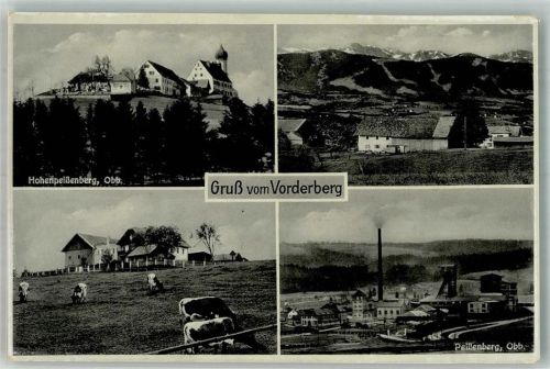 Hohenpeißenberg OT Vorderberg Hohenpeißenberg Bauernhof Rinderweide Fabrik