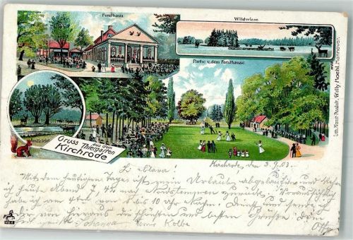 Kirchrode 1903 Forsthaus Eichhörnchen Am Teiche Wildwiese