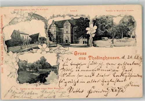 Thedinghausen 1899 Hotel Meyholz Garten Erbhof An der Eyter