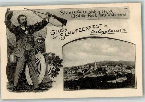 Oerlinghausen Schützenfest in Oerlinghausen Schütze Gewehr