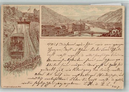 Bad Ems 1888 Zahnradbahn