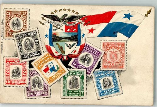 Briefmarkenabbildungen Wappen Adler Fahne