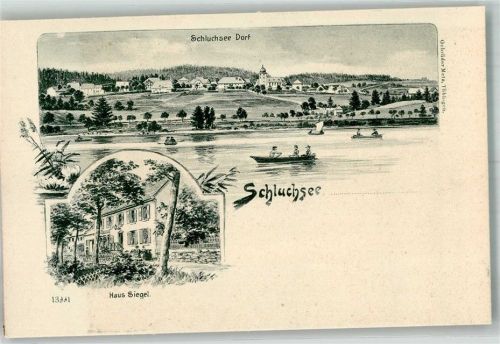 Schluchsee Der Schluchsee Ruderboote Haus Siegel