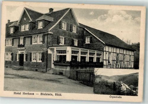 51674 W5276 Bielstein , Rheinl Foto AK Hotel Herhaus Ölpestraße