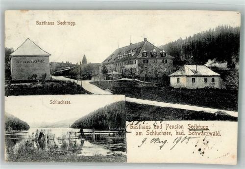 Schluchsee 1905 Gasthaus Seebrugg Schluchsee