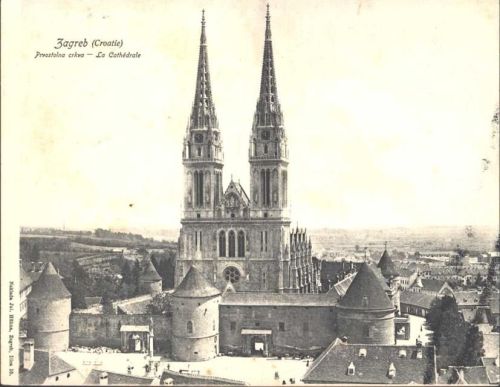 Zagreb Cathedrale; KEINE AK, ca. 18x14 cm