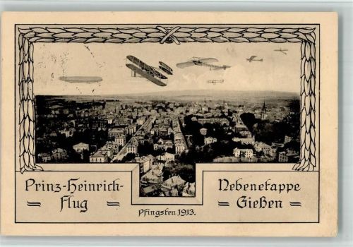 Gießen Prinz Heinrich Flug Nebenetappe Zeppelin 1913