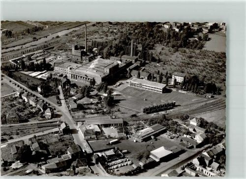 Düren Fliegeraufnahme Fabrik Ort handschriftlich